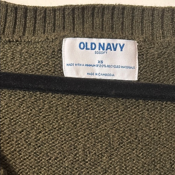 Old Navy Green V-Neck Sweater - Picture 2 of 5